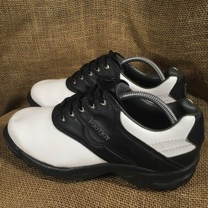 Foot Joy Greenjoy Black White Leather 45558 golf